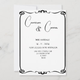 Reserve A Data Casamento de Foto Elegante