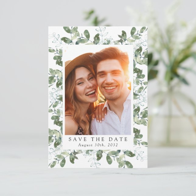 Reserve A Data Casamento de Foto Eucalyptus (Em pé/Frente)