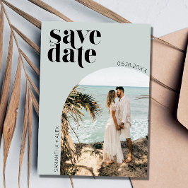 Reserve A Data Casamento de Foto Minimalista Moderno Salve a Data