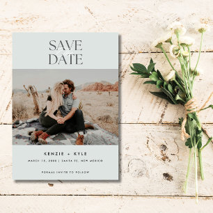 Reserve A Data Casamento de Foto Minimalista Salve a Data