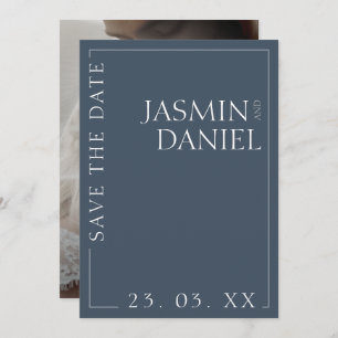 Reserve A Data Casamento de Foto Mínimo de Opulência Real Elegant