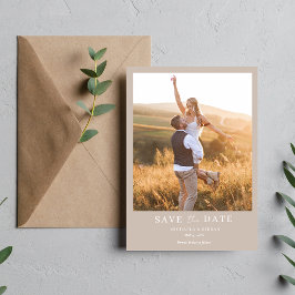 Reserve A Data Casamento de Foto Simples Boho