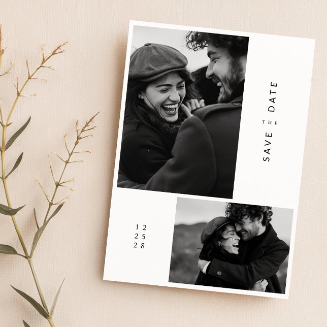 Reserve A Data Casamento de Fotografia 2 com Tipografia Minimalis (Criador carregado)