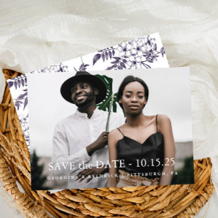 Reserve A Data Casamento De Fotografia Botânica Elegante
