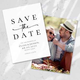 Reserve A Data Casamento de Fotografia com Tipografia Mínima Mode