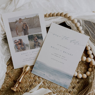 Reserve A Data Casamento de Fotografia Costeira de Baixa Ocultaçã