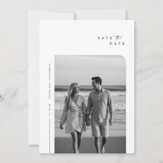 Reserve A Data Casamento de Fotografia de Tipografia Minimalista