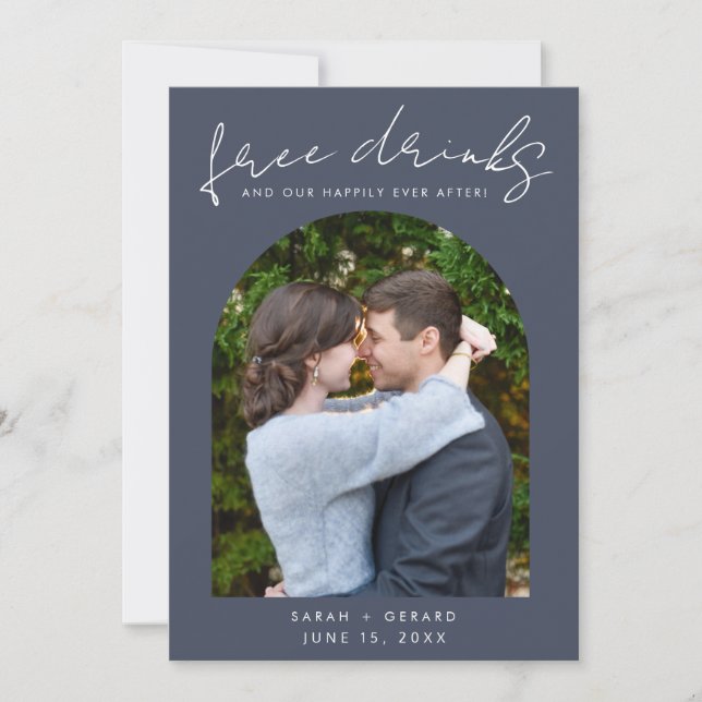 Reserve A Data Casamento de Fotografia do Bar Aberto (Frente)