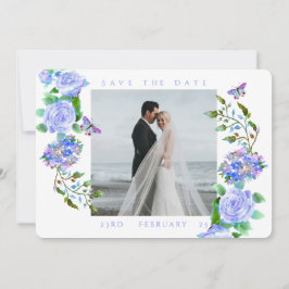 Reserve A Data Casamento de Fotografia do Monograma de Fita Rosa 