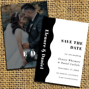 Reserve A Data Casamento de Fotografias a Preto e Branco de Ondas