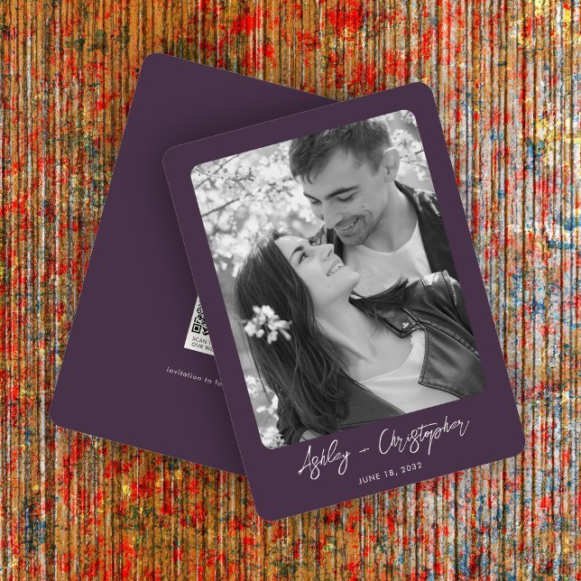 Reserve A Data Casamento de Fotografias Botânicas Purple Floral M (Criador carregado)