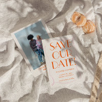 Casamento de Fotografias Coloridas Retro Cute Brig