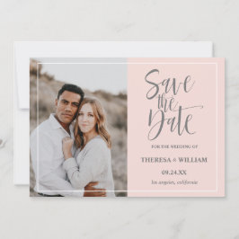 Reserve A Data Casamento de Fotografias com Caligrafia Tradiciona