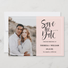 Reserve A Data Casamento de Fotografias com Caligrafia Tradiciona