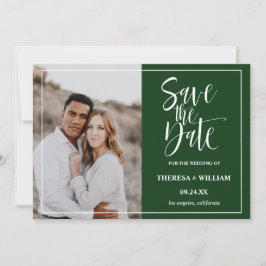 Reserve A Data Casamento de Fotografias com Caligrafia Tradiciona