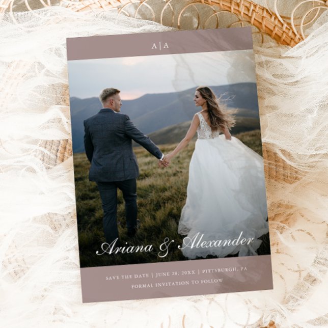 Reserve A Data Casamento de Fotografias com Script Elegante Cláss (Criador carregado)