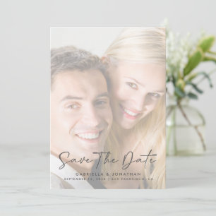 Reserve A Data Casamento de Fotografias com Script Manuscrito Min