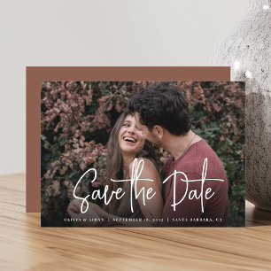 Reserve A Data Casamento de Fotografias com Script Manuscrito Mod