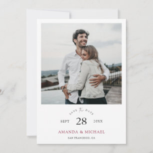 Reserve A Data Casamento de Fotografias com Script Moderno Elegan