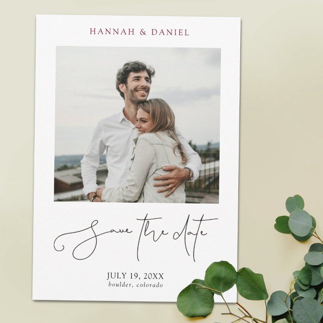 Reserve A Data Casamento de Fotografias com Script Moderno Minima (Criador carregado)