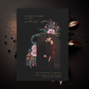 Reserve A Data Casamento de Fotografias de Queda de Folhagem Escu