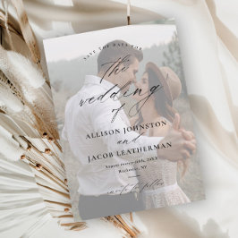 Reserve A Data Casamento de Fotografias de Sobreposição de Script