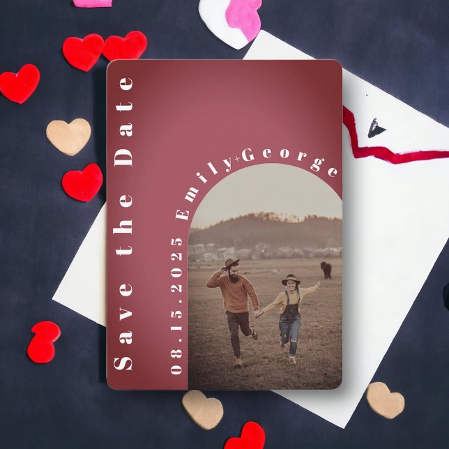 Reserve A Data Casamento de Fotografias do Arco Romântico Moderno (Criador carregado)