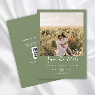Reserve A Data Casamento de Fotografias do Casal Verde Sage Moder