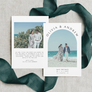Reserve A Data Casamento de Fotografias Modernas Mínimas