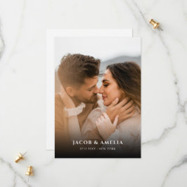 Reserve A Data Casamento de Fotografias Simples Elegante Minimali