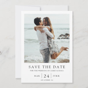 Reserve A Data Casamento de Fotografias Simples Moderno Elegante 