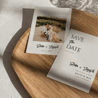 Casamento de Fotografias Simples Preto e Branco