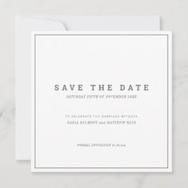 Reserve A Data Casamento de fotos brancas e minimalísticas da cin