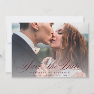 Reserve A Data Casamento de fotos clássico da caligrafia salvar