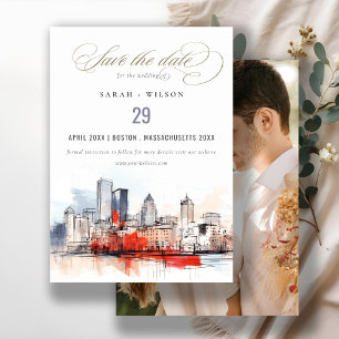 Reserve A Data Casamento de Fotos da Cidade de Boston Massachuset