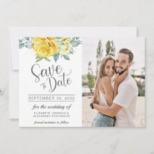 Reserve A Data Casamento de fotos de verão com verde-floral amar