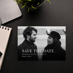 Reserve A Data Casamento de fotos minimalista moderno