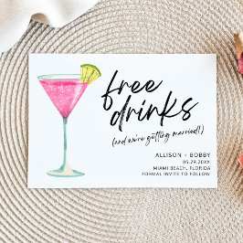 Reserve A Data Casamento de Fotos Moderno com Bebidas Grátis