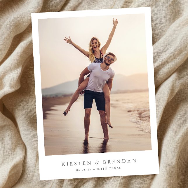 Reserve A Data casamento de fotos simples (Criador carregado)