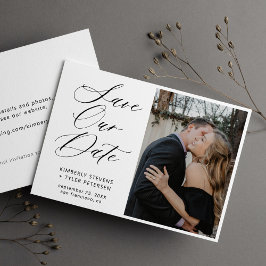 Reserve A Data Casamento de fotos simples e elegante