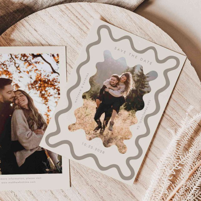 Reserve A Data Casamento de Frame de Onda Cintilante (Criador carregado)