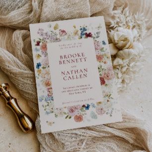 Reserve A Data Casamento de Frame Floral da Borboleta Romântica