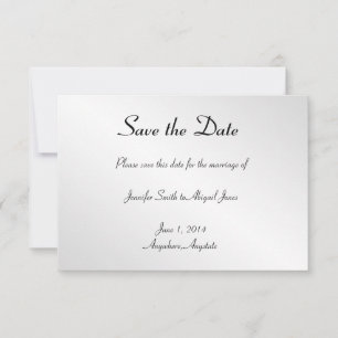 Reserve A Data Casamento de Gay Floral Negro Elegante Salve a Dat