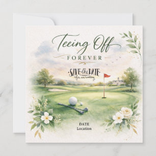 Reserve A Data CASAMENTO DE GOLF Vamos Par-Tee Save the Date