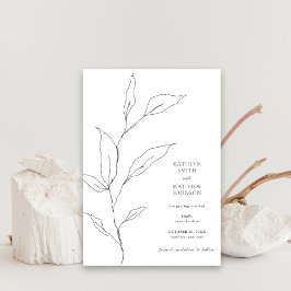 Reserve A Data Casamento de Greenery Branch de Folha de Oliva Min