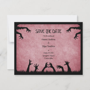 Reserve A Data Casamento de Halloween de Zombie Horror
