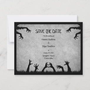 Reserve A Data Casamento de Halloween de Zombie Horror