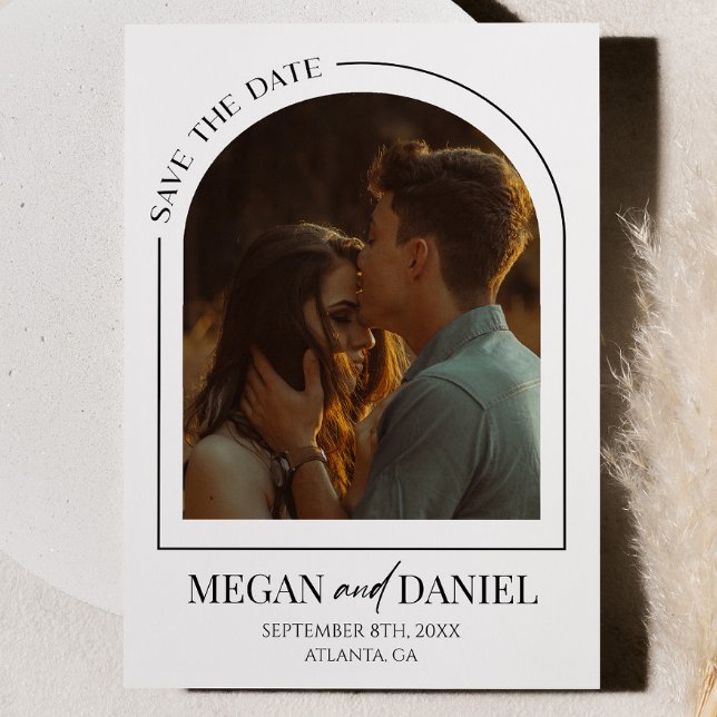 Reserve A Data Casamento de Imagens Personalizadas do Arch Modern (Criador carregado)