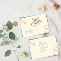 Casamento de Iniciais de Negrito Minimalista e Ele
