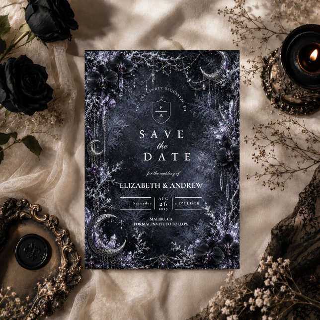 Reserve A Data Casamento de Inverno Gótico Encantado (Criador carregado)